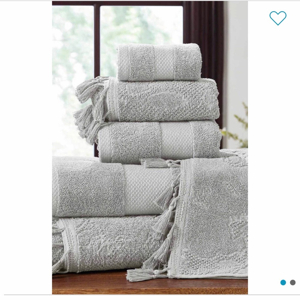 Allure Lifestyle 6 piece Embellished Towel Set